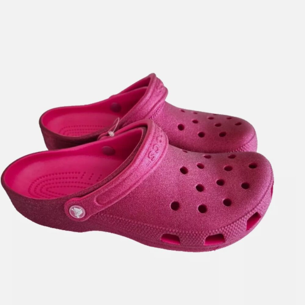 Crocs Classic Glitter Clog - Pink Crush **NEW**